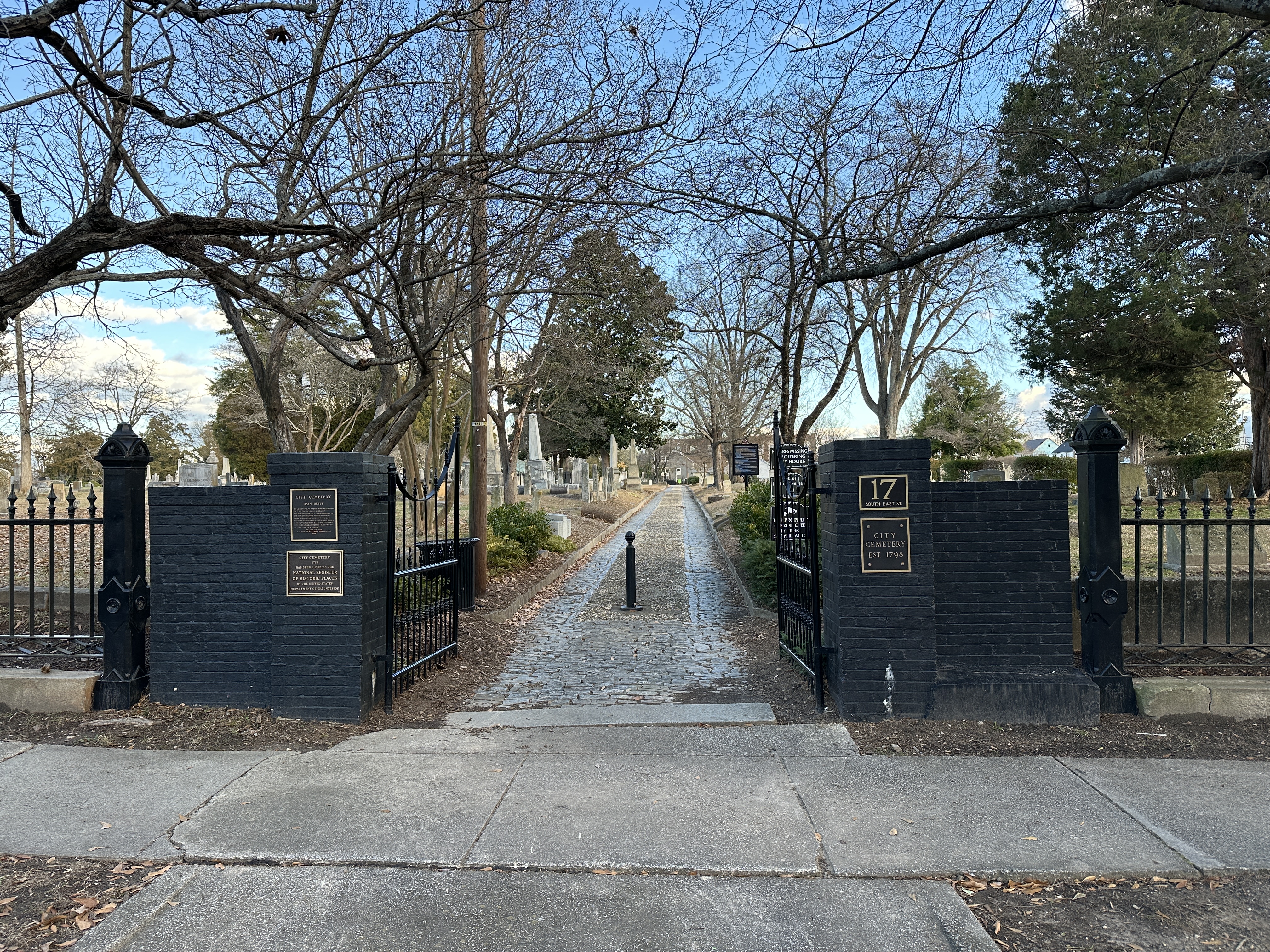 City Cemetery gate