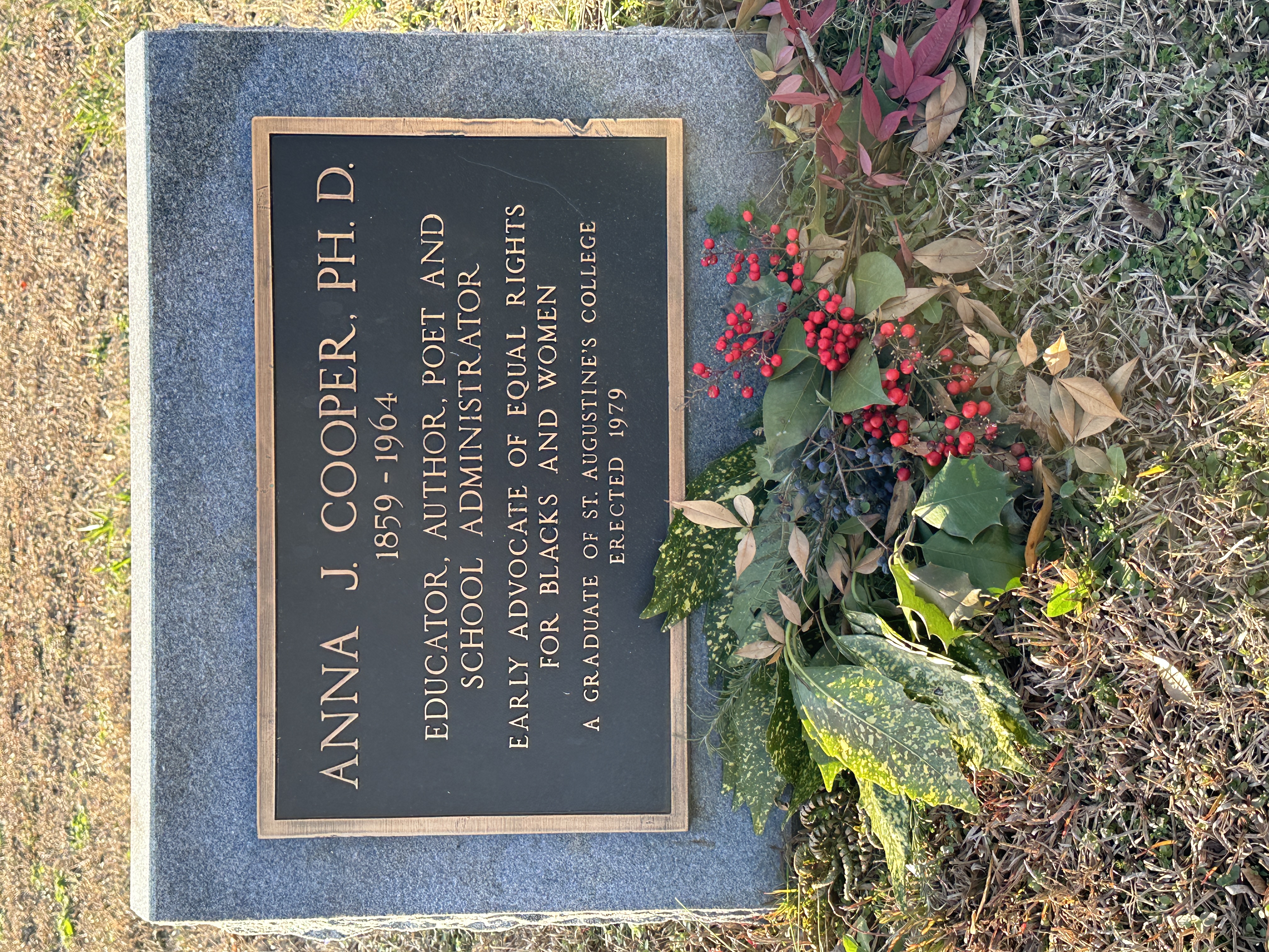 Anna Julia Cooper headstone