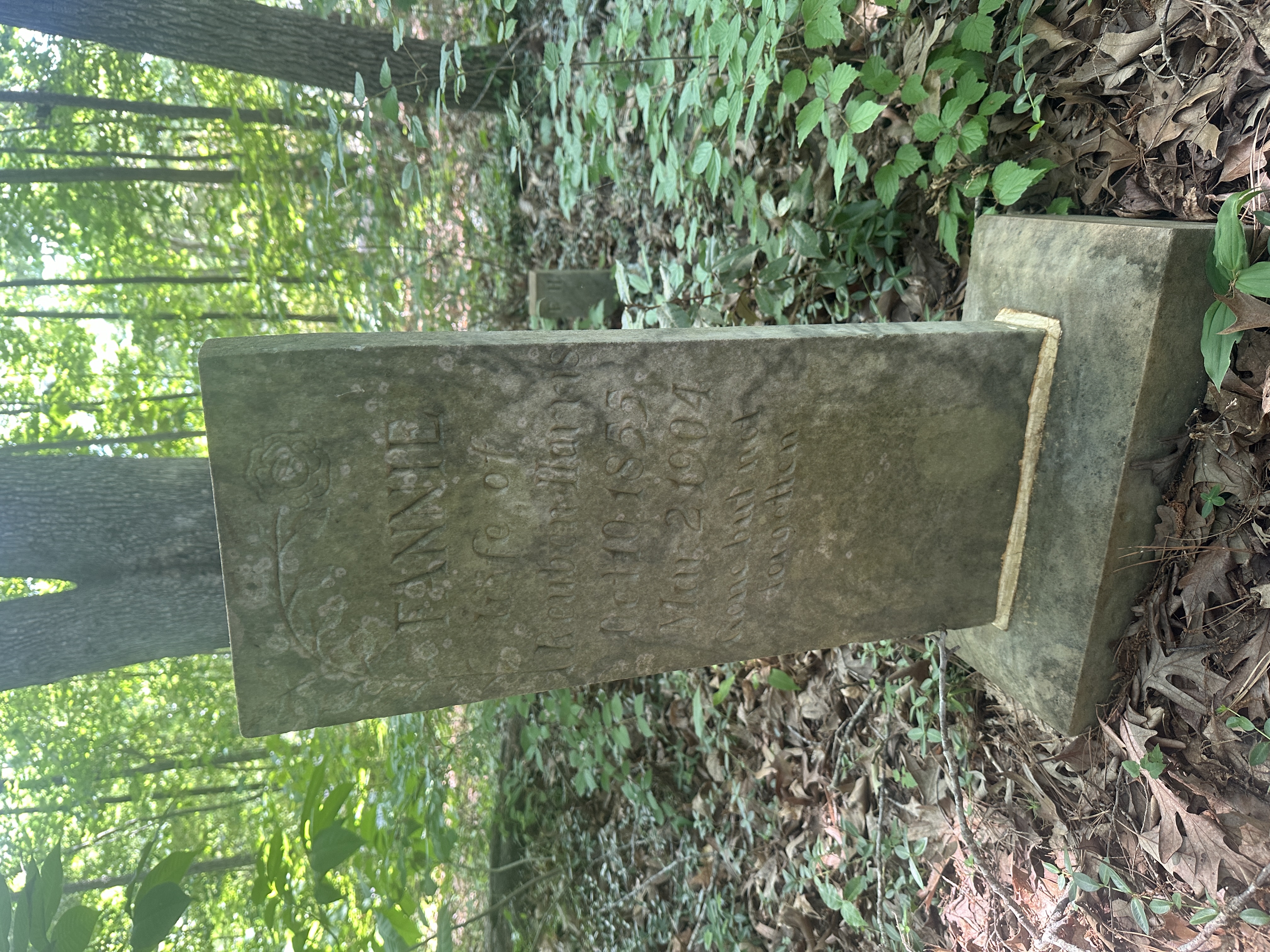 Headstone of Fannie Harris